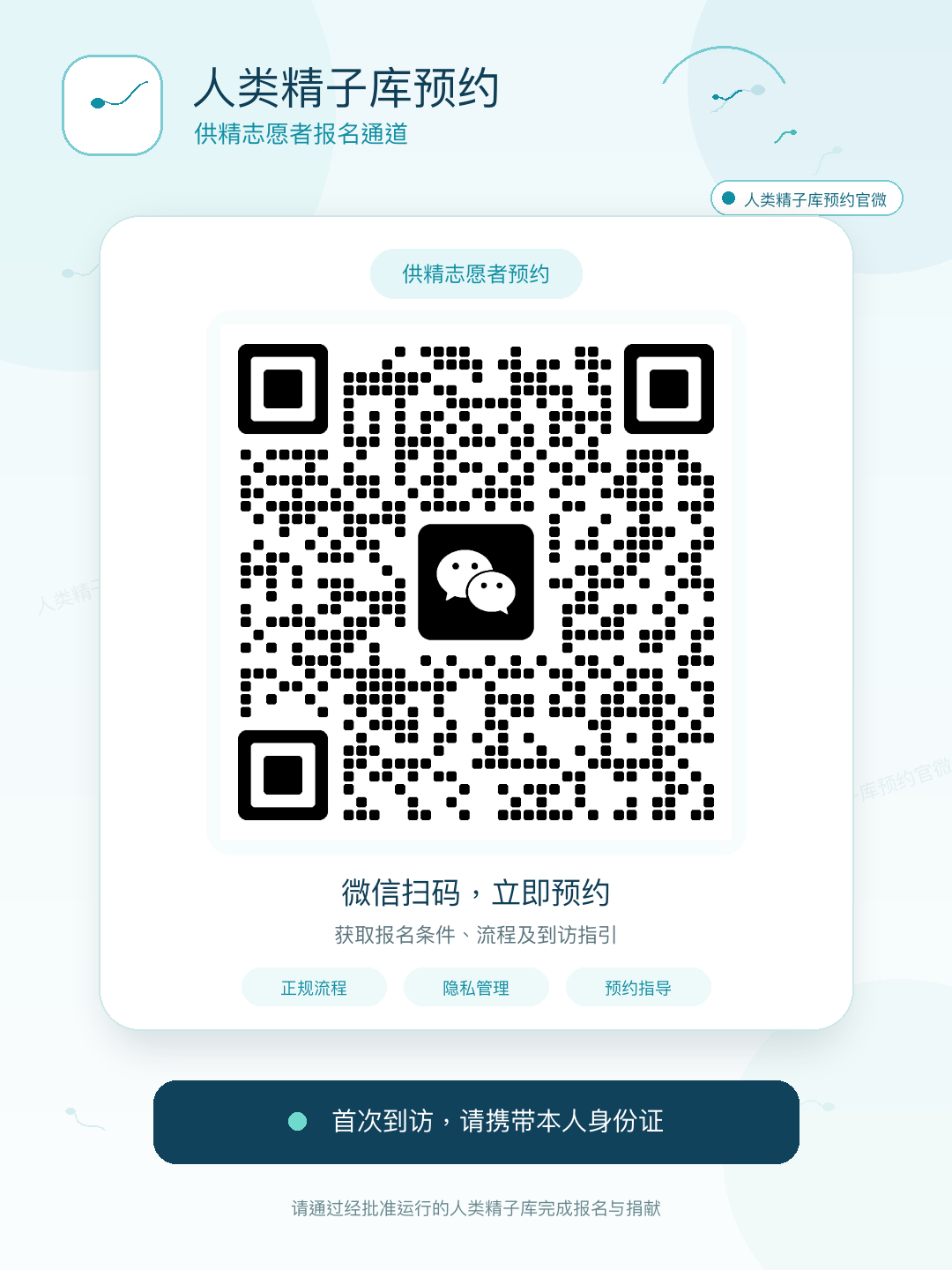人类精子库预约微信二维码
